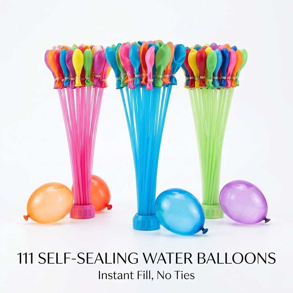 Party Games Bomb - 111 Buah Balon Air Isi Cepat