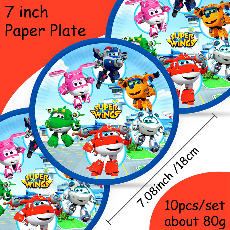 Party Games Bridal Shower - Perlengkapan Pesta Super Wings: Balon, Gelas,