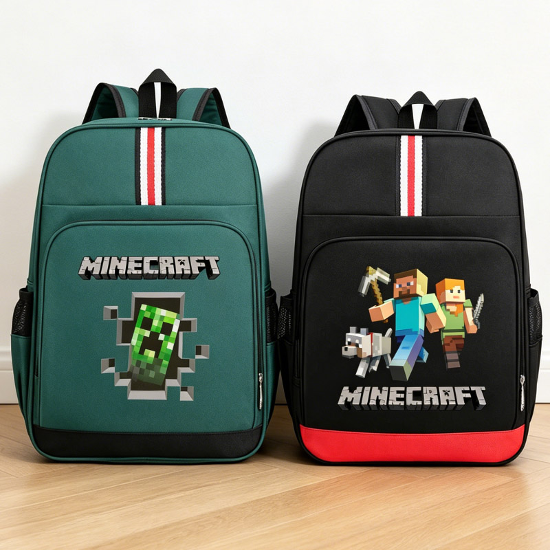 Party Games Minecraft - Ransel Game Pixel Tas Sekolah Pola