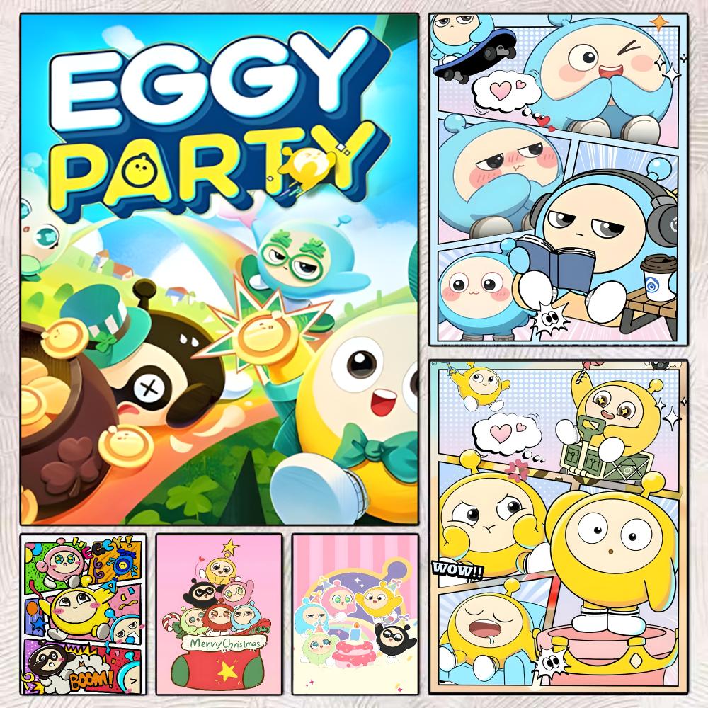 Party Games Eggy - Lukisan Kaligrafi Permainan Pesta Eggy, Poster