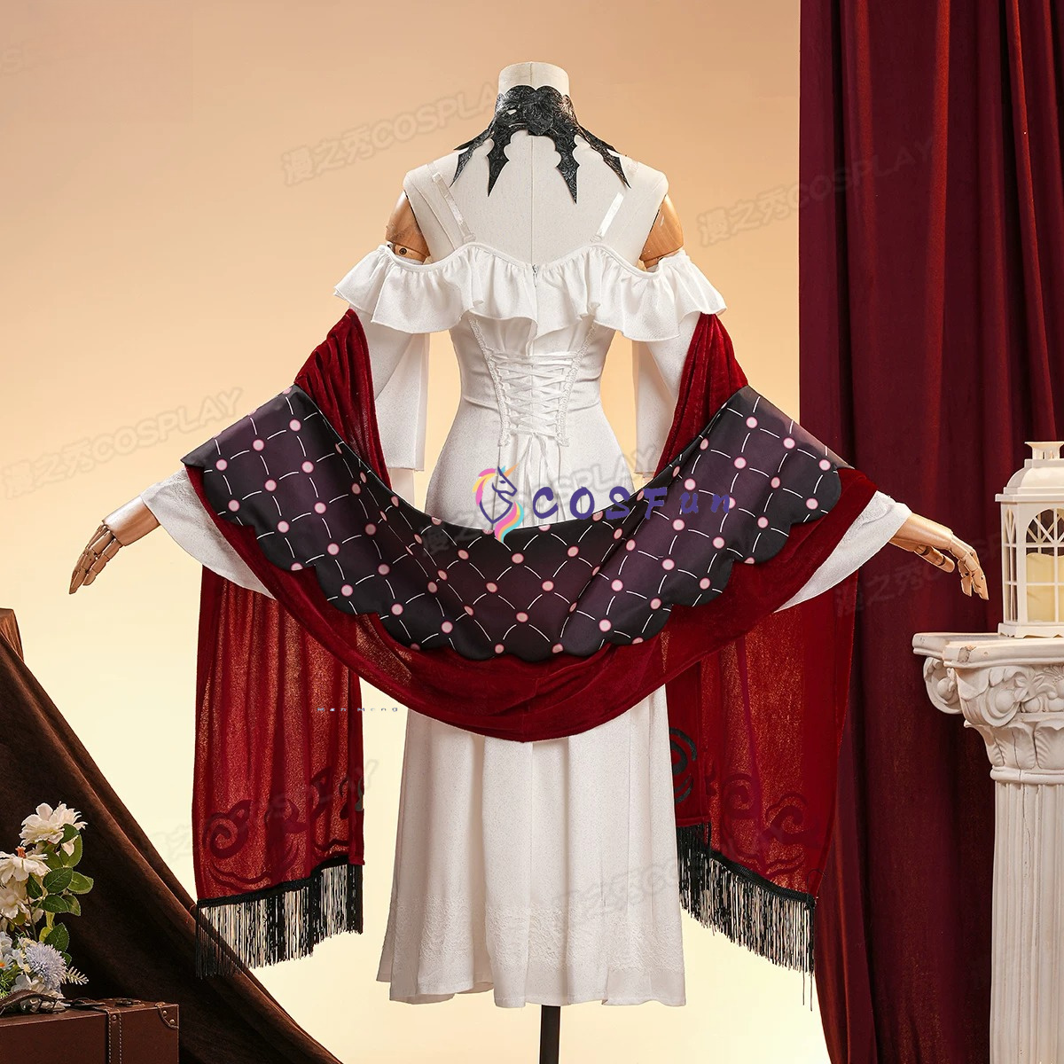 Party Games Christmas - Genshin Impact Rosalyne Kostum Cosplay Gaun