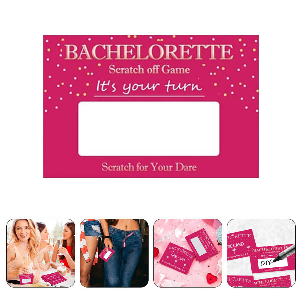 Party Games Bridal Shower - 20 Lembar Kartu Tantangan Bachelorette Lucu