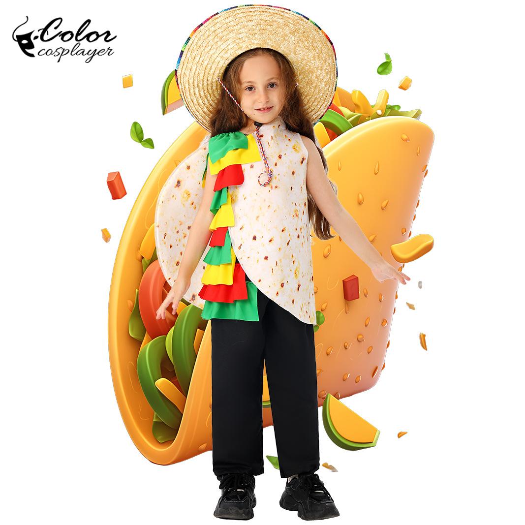 Kids Party Games - Kostum Burrito Tortilla Meksiko Lucu untuk