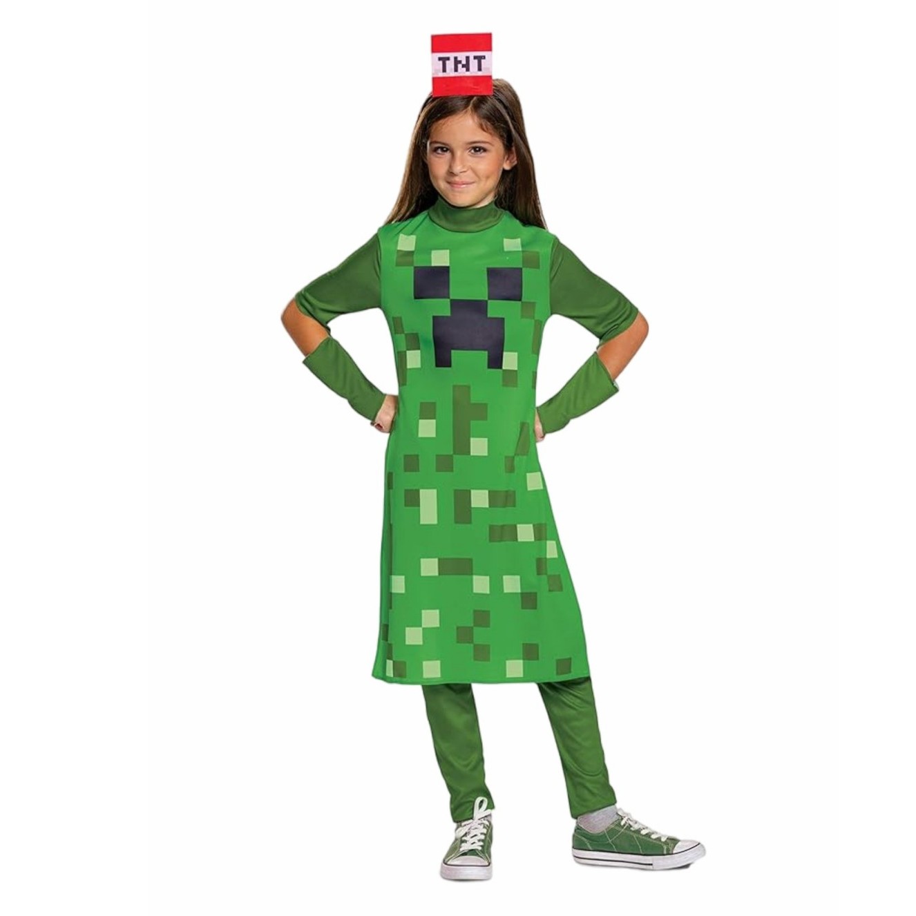 Kostum Anak Klasik Creeper Gir - Party Games Minecraft ulasan dan harga