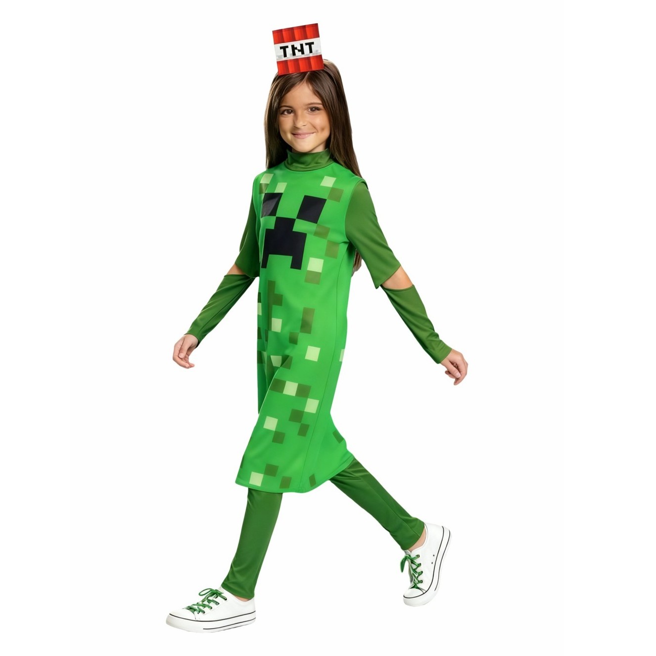 Kostum Anak Klasik Creeper Gir - Party Games Minecraft ulasan dan harga