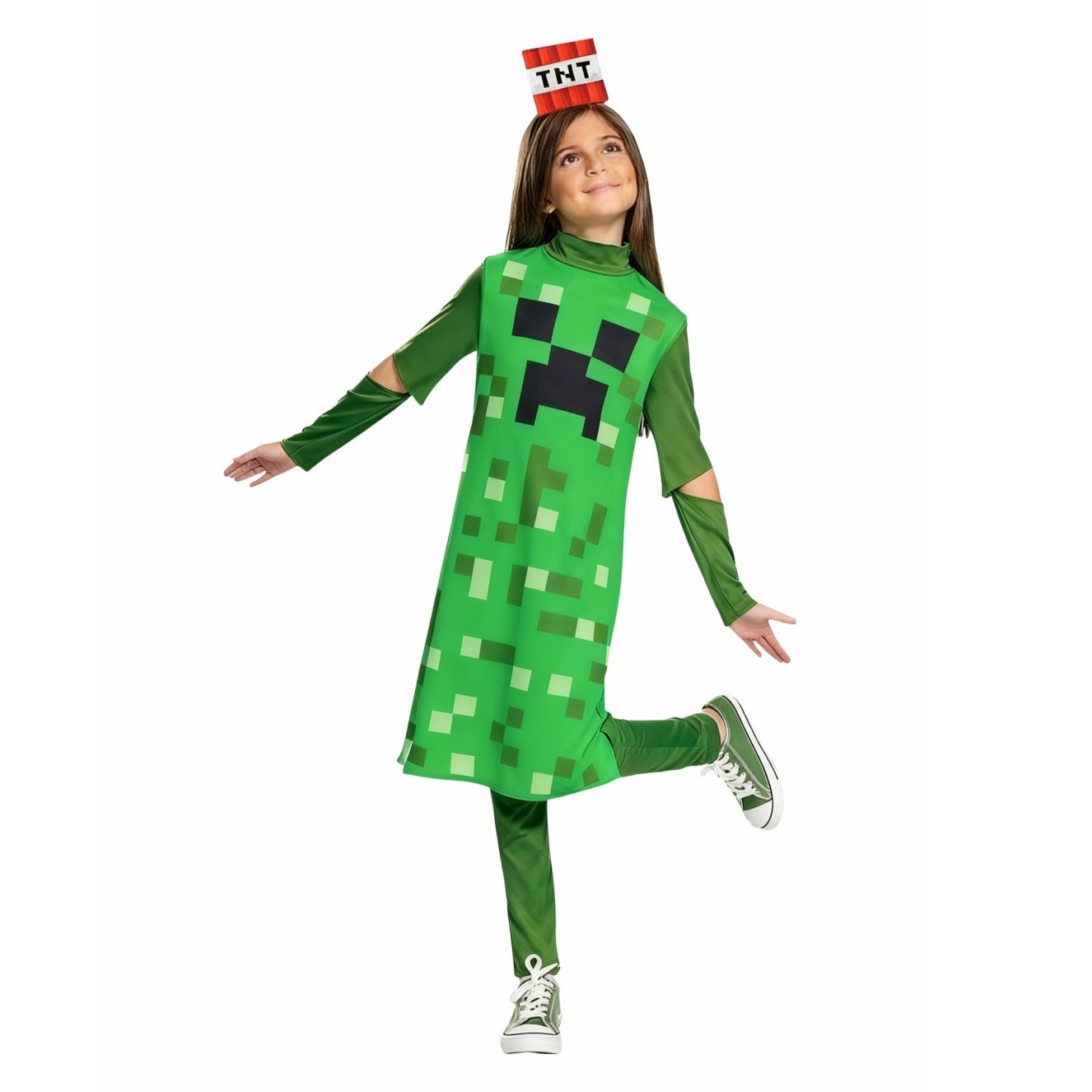 Kostum Anak Klasik Creeper Gir - Party Games Minecraft ulasan dan harga