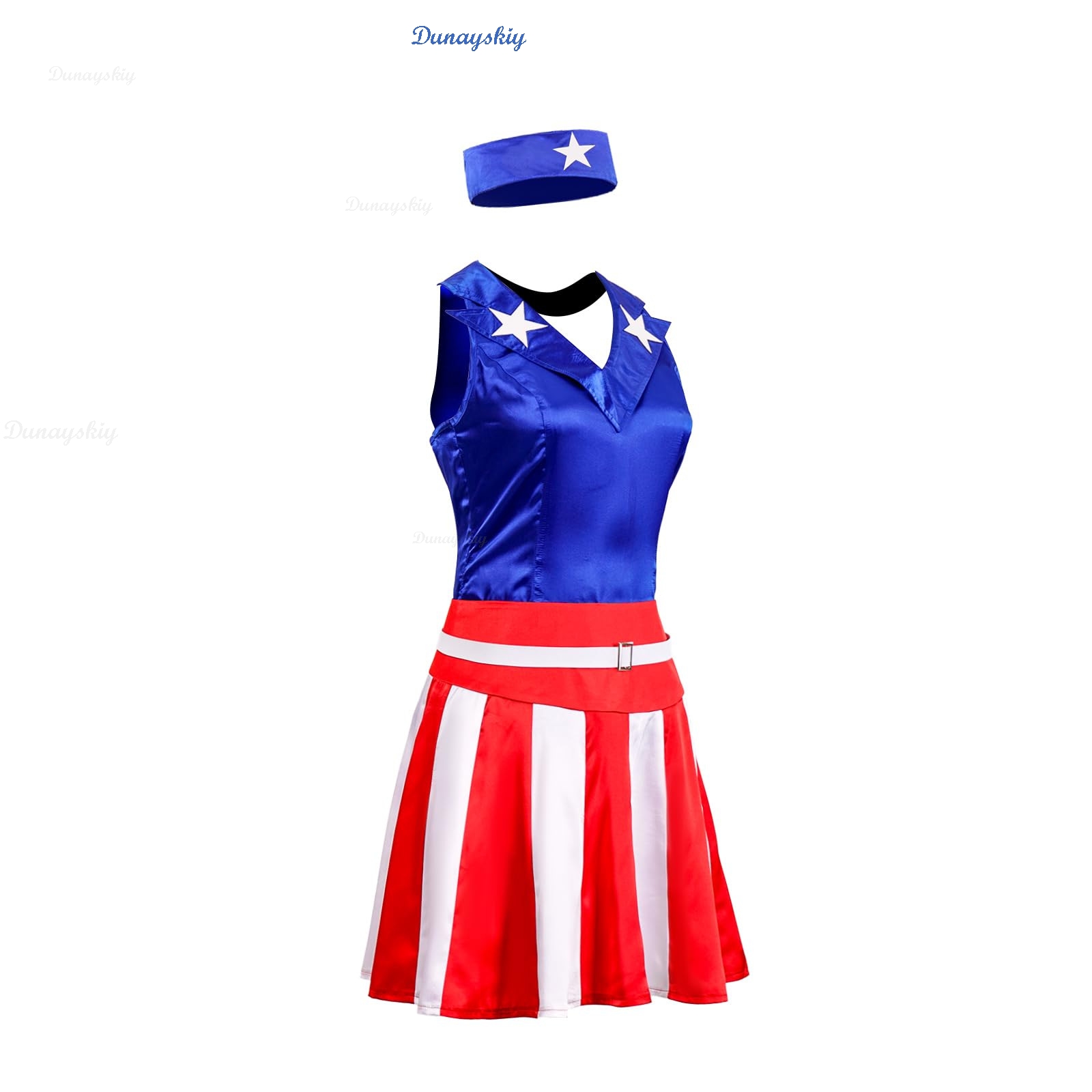 Gaun Bendera Cheerleading Amer - Party Games Usa ulasan dan harga