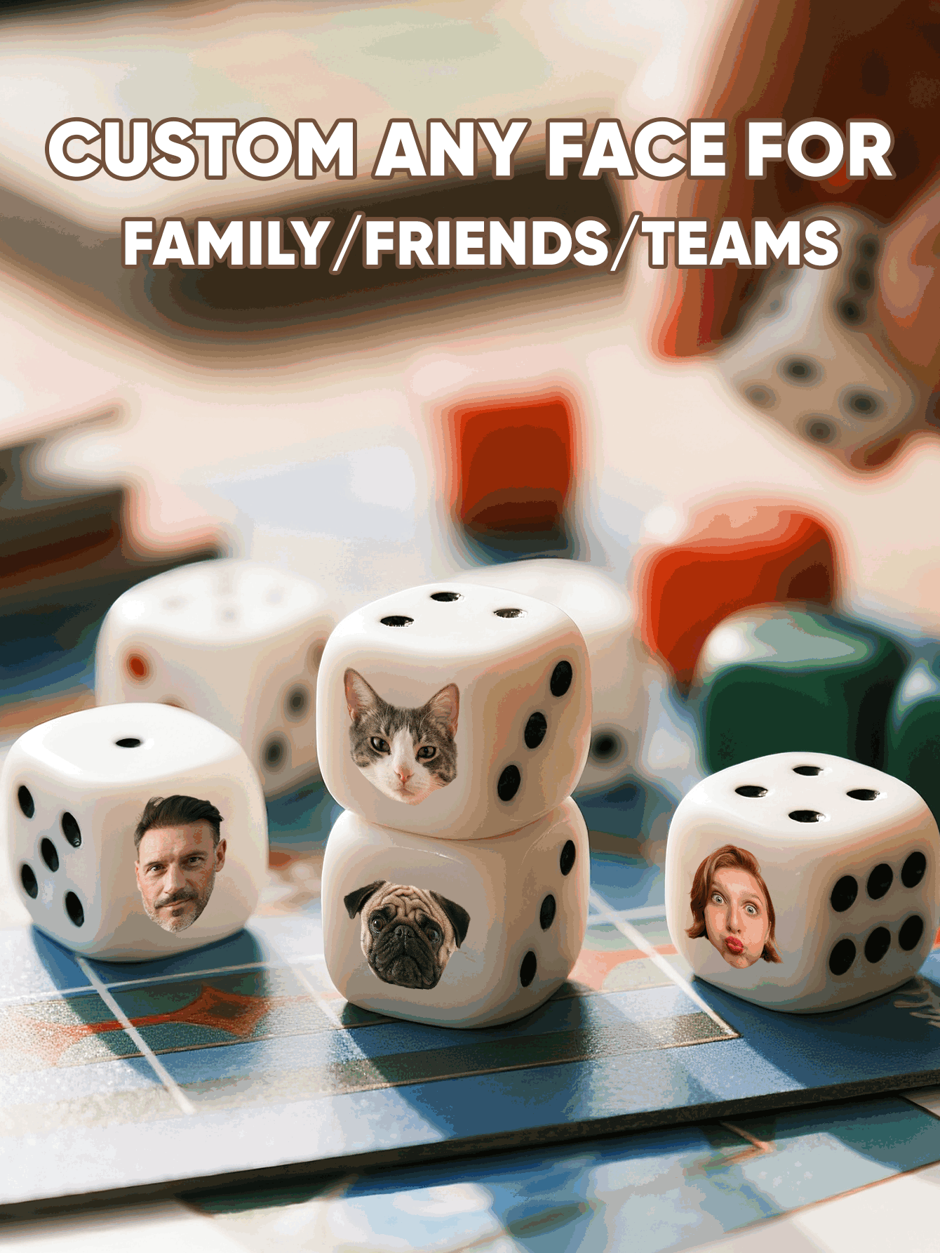 Dadu Wajah Kustom Dadu Wajah y - Party Games Graduation ulasan dan harga