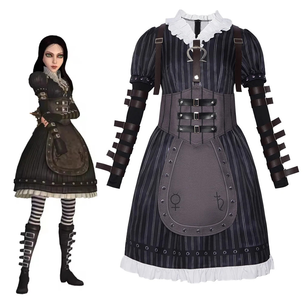 Kostum Cosplay Alice in Madnes - Party Games Steam ulasan dan harga