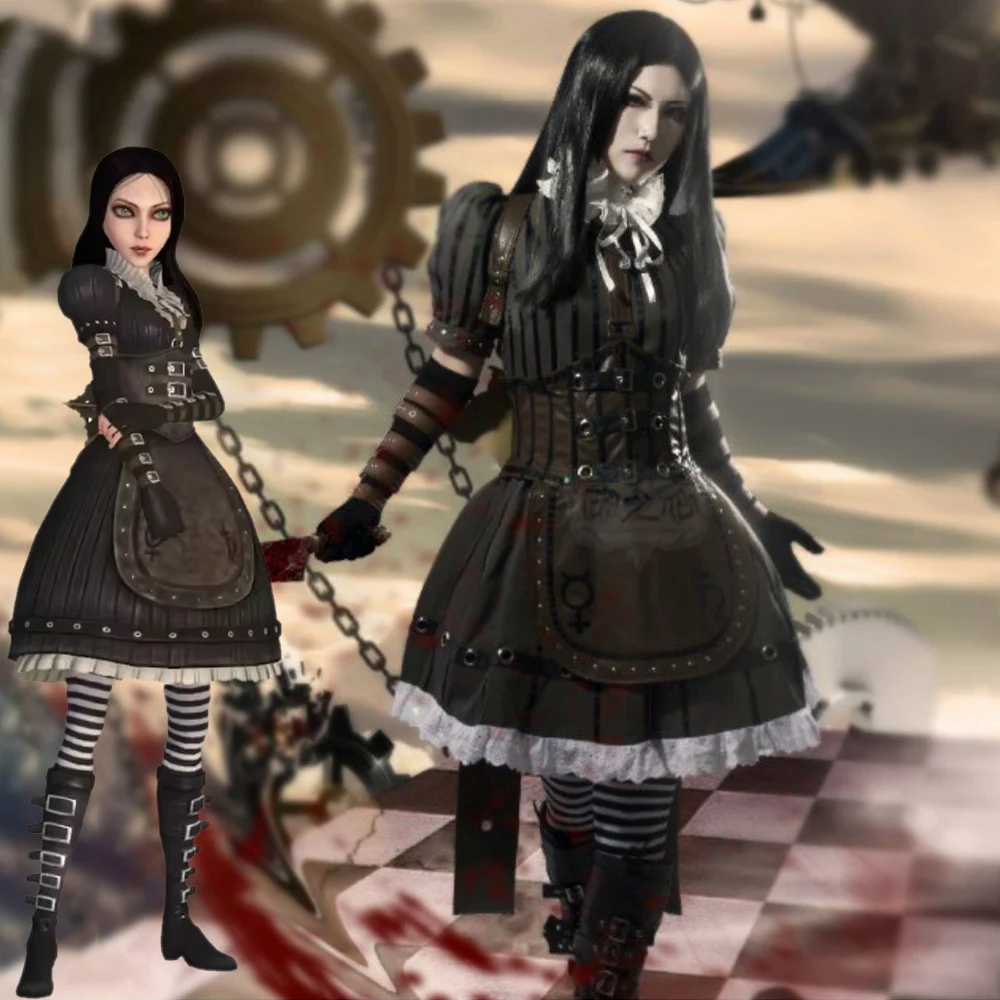 Kostum Cosplay Alice in Madnes - Party Games Steam ulasan dan harga