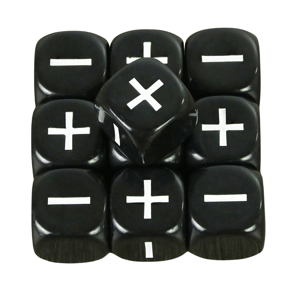 10 buah dadu Fudge 16mm kompat - Party Games Quotes ulasan dan harga