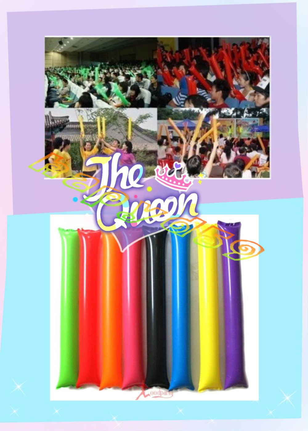 100 Buah 60Cm Clapper Ballon P - Party Games Engagement ulasan dan harga
