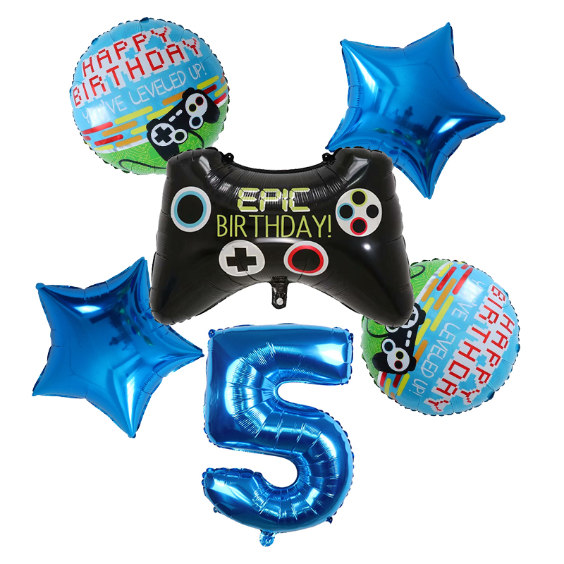 6 Buah Balon Helium Foil Gamep - Party Games Kids Birthday ulasan dan harga