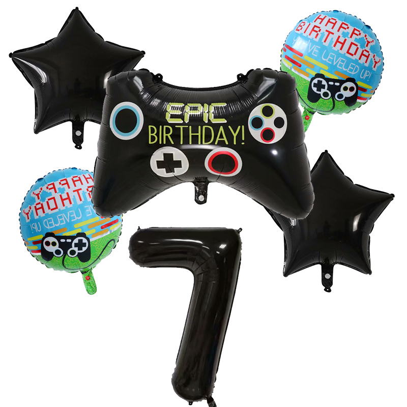 6 Buah Balon Helium Foil Gamep - Party Games Kids Birthday ulasan dan harga