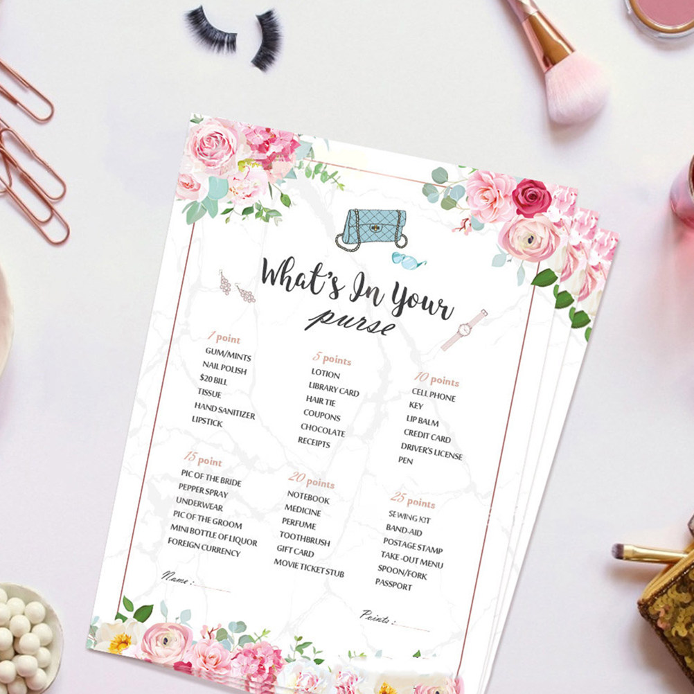 48 Kartu Permainan untuk Pesta - Party Games Bridal Shower ulasan dan harga