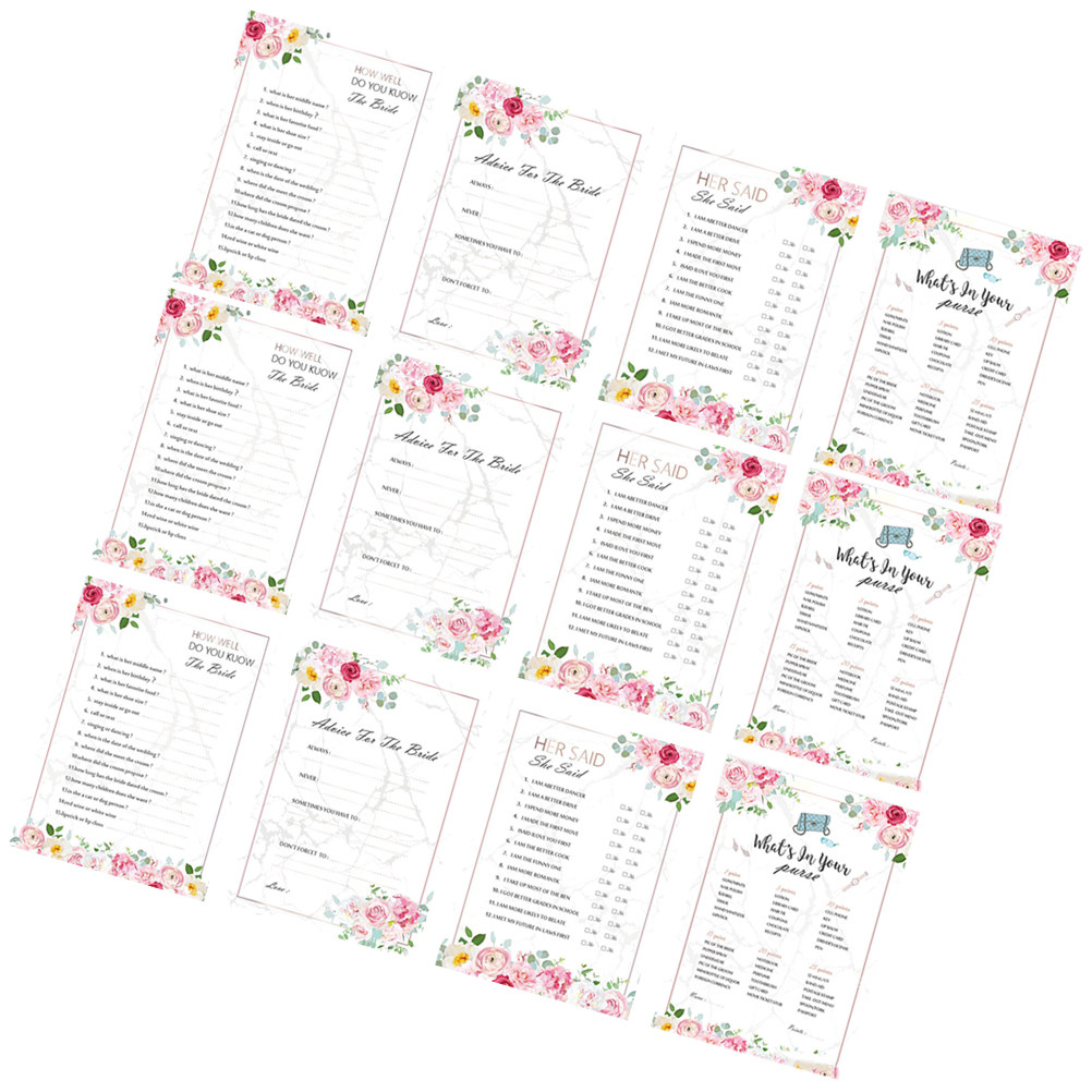 48 Kartu Permainan untuk Pesta - Party Games Bridal Shower ulasan dan harga