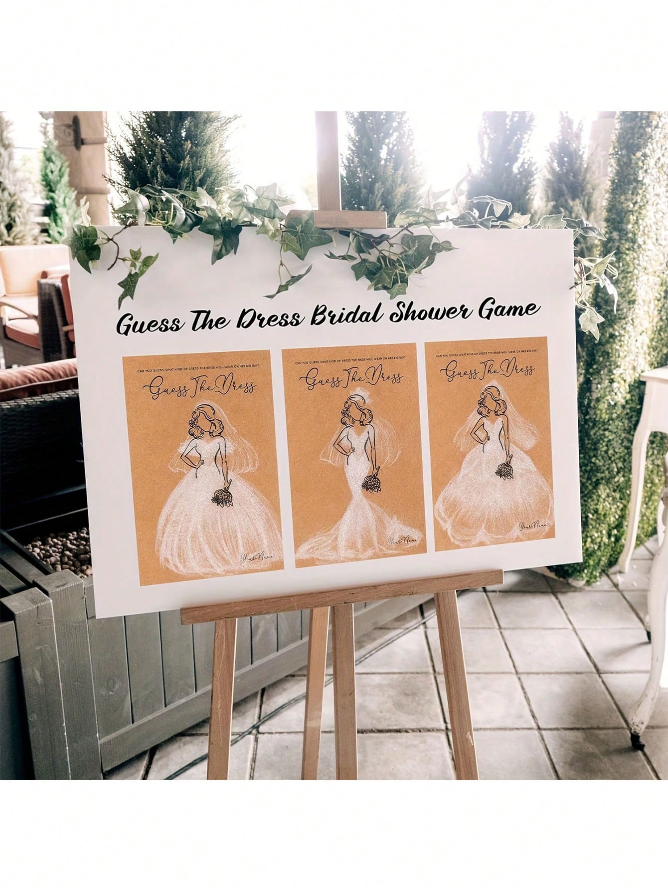 20/40 Buah Gaun Menebak Set Pe - Party Games Bridal Shower ulasan dan harga