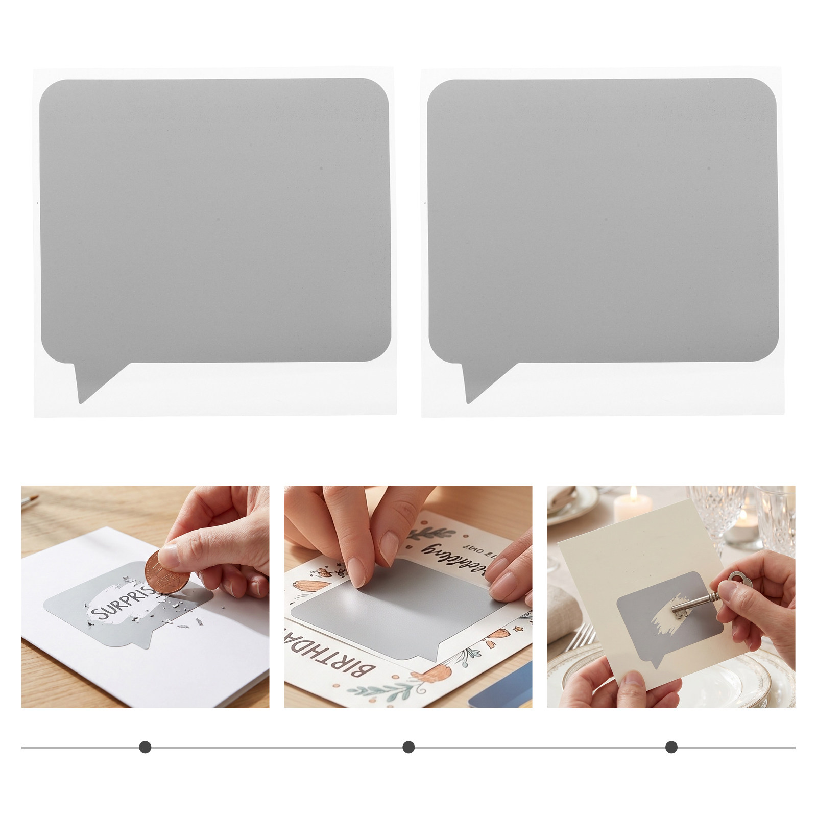 100Pcs Stiker Scratch Off Pera - Party Games Bridal Shower ulasan dan harga