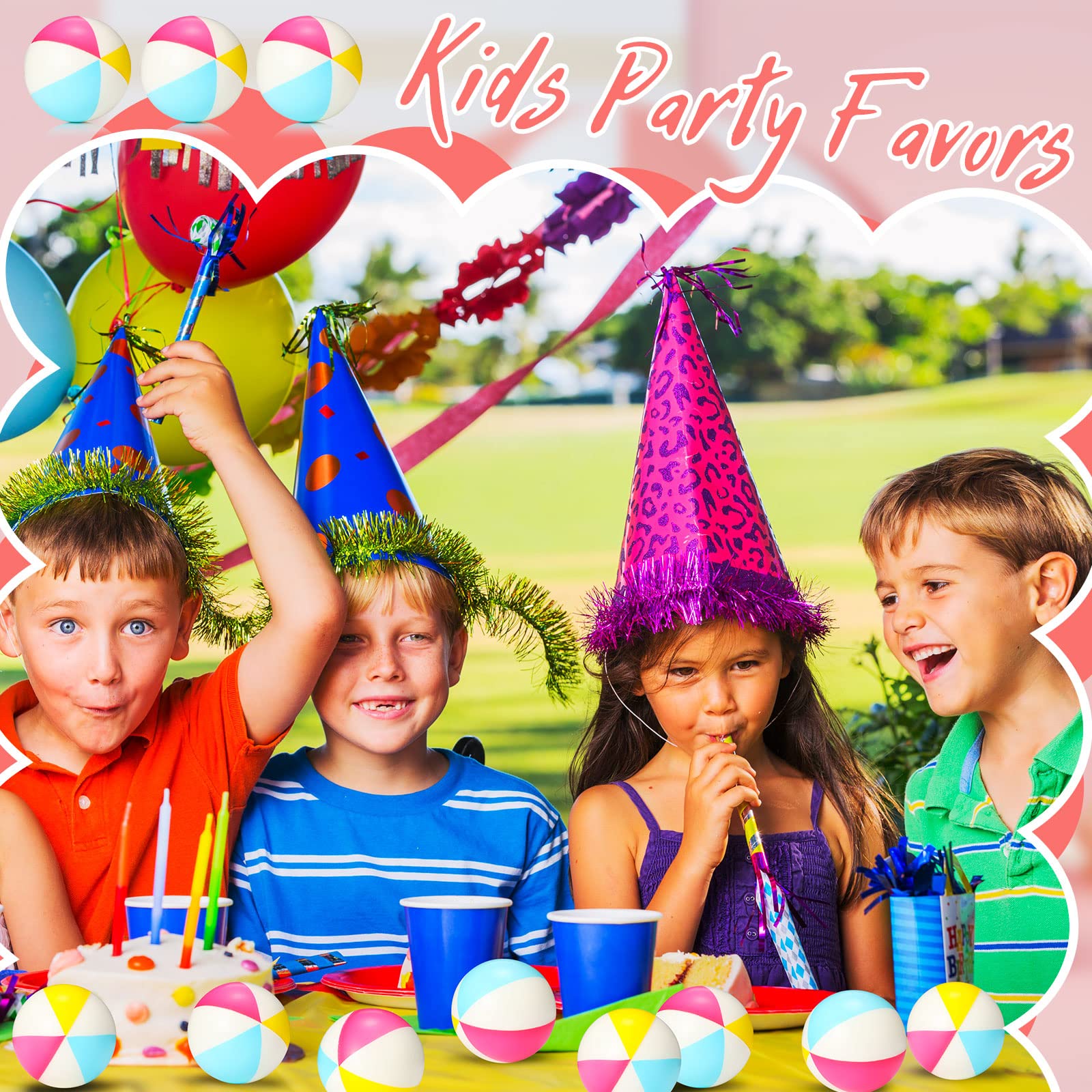 Bola Pantai Mini Busa PU Pered - Party Games Kids Birthday ulasan dan harga