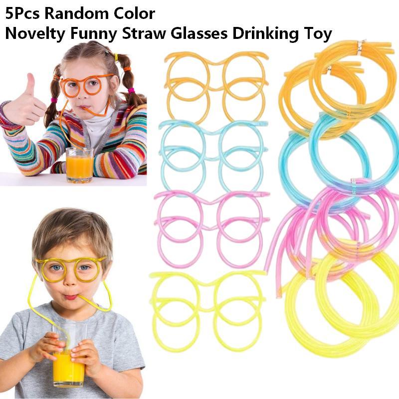 5 Buah Sedotan Minum Berbentuk - Party Games Kids Birthday ulasan dan harga