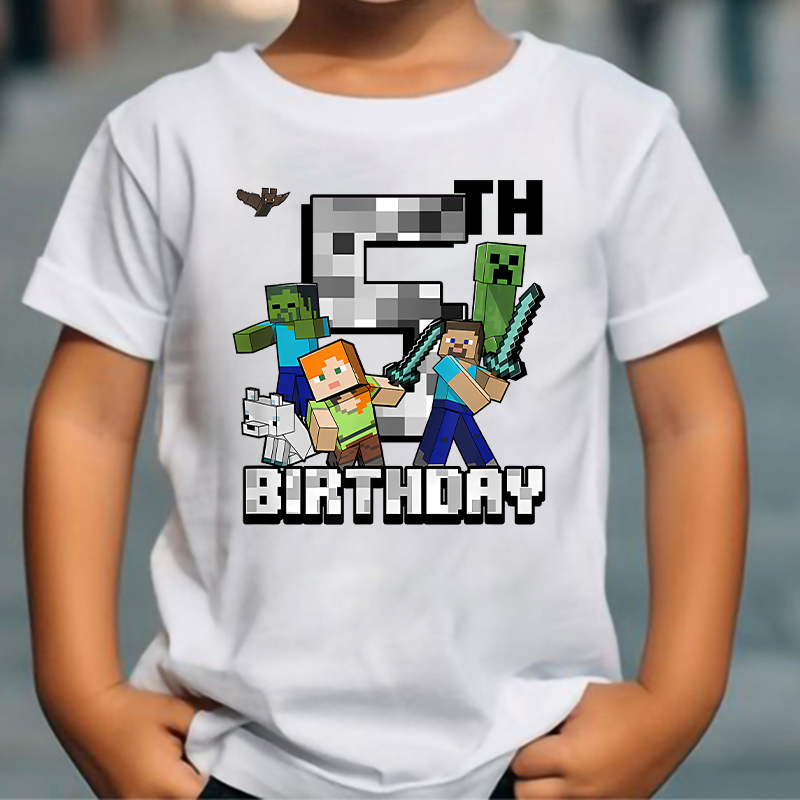 Kaus Kartun Lucu Minecrafted K - Party Games Minecraft ulasan dan harga