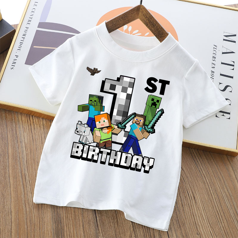 Kaus Kartun Lucu Minecrafted K - Party Games Minecraft ulasan dan harga