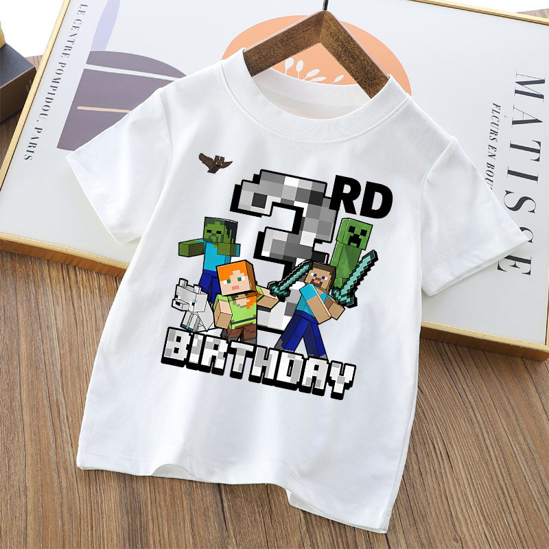 Kaus Kartun Lucu Minecrafted K - Party Games Minecraft ulasan dan harga