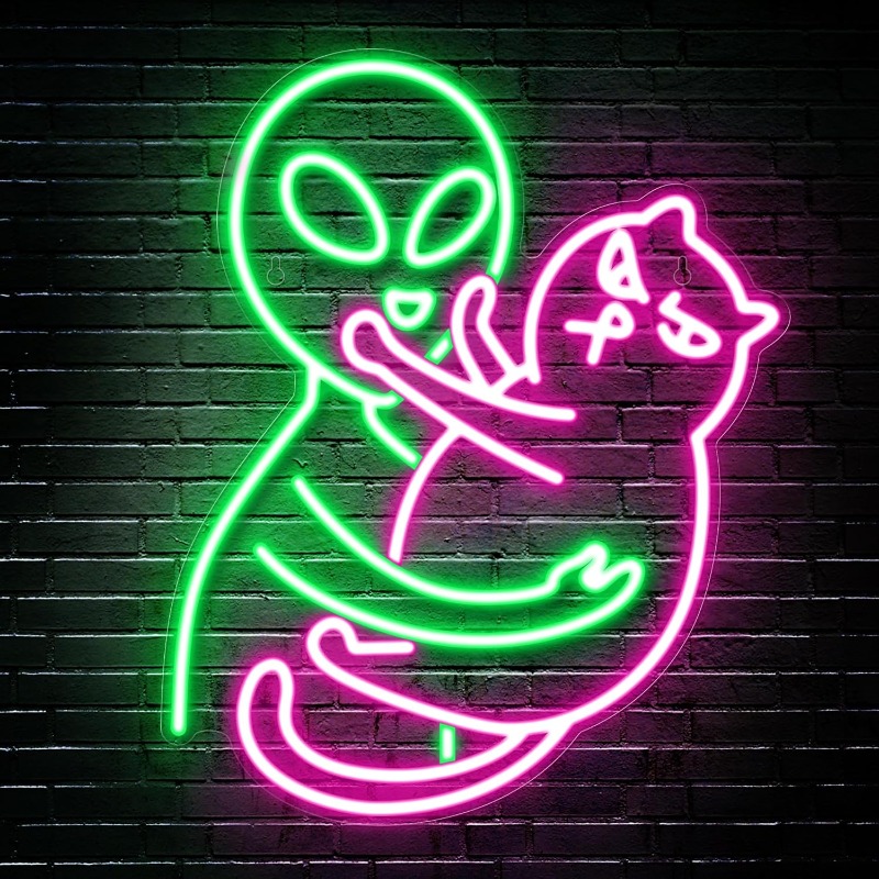 Lampu Neon Alien Cat, Lampu LE - Party Games Best ulasan dan harga