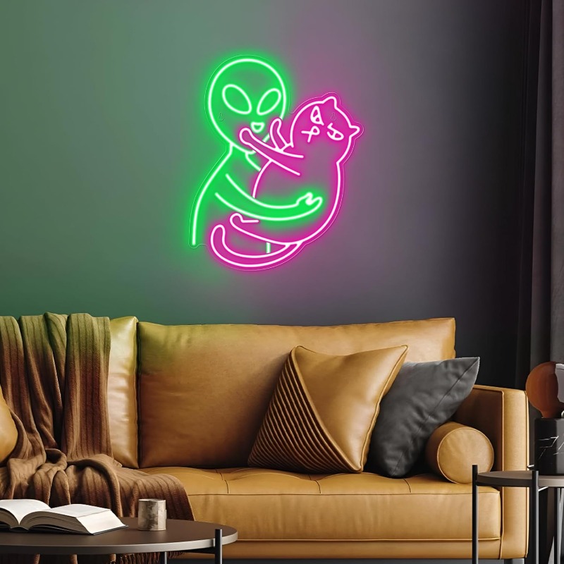 Lampu Neon Alien Cat, Lampu LE - Party Games Best ulasan dan harga